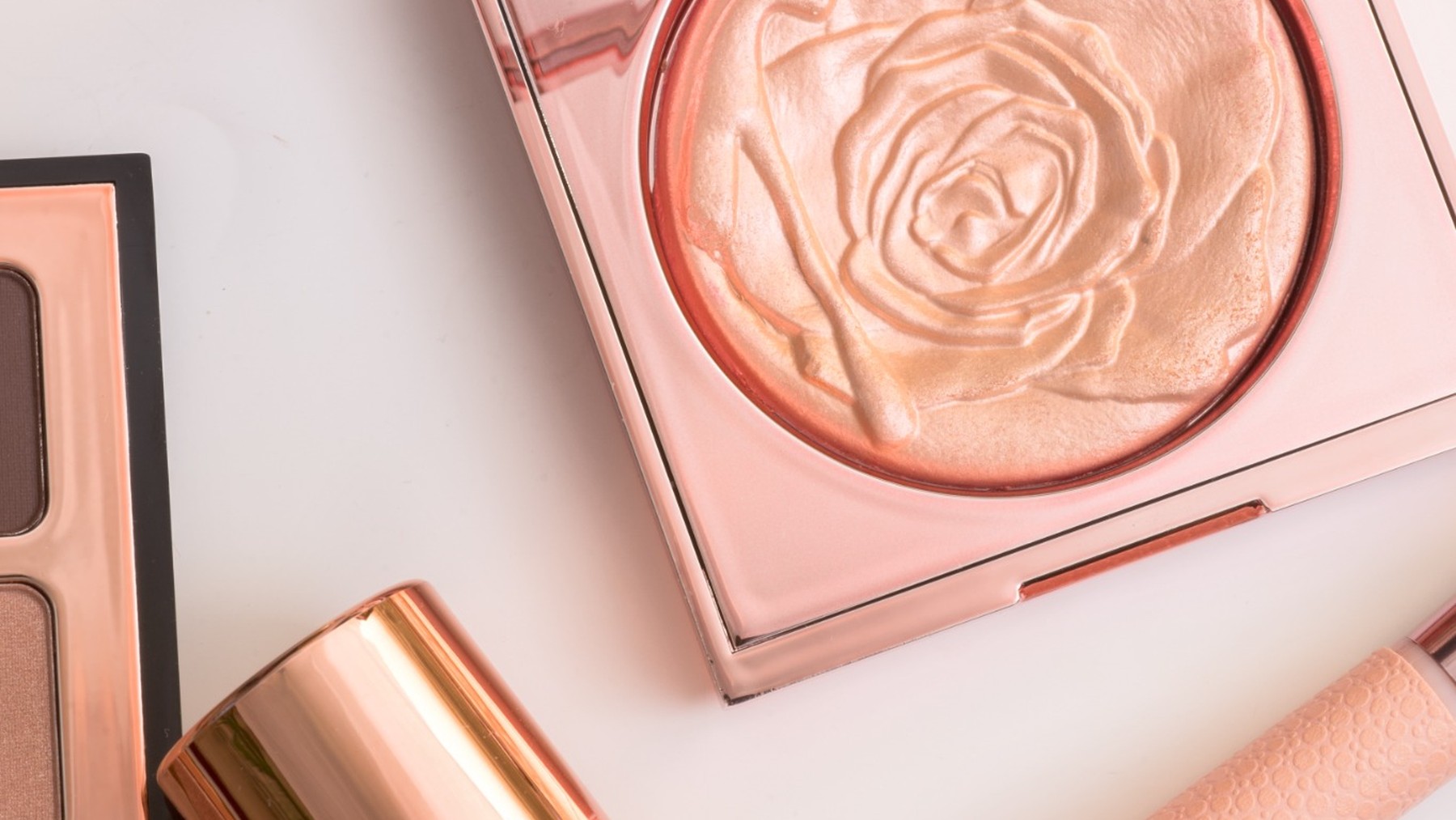 Rose-gold make-up products as an extension of a fashion and lifestyle brand